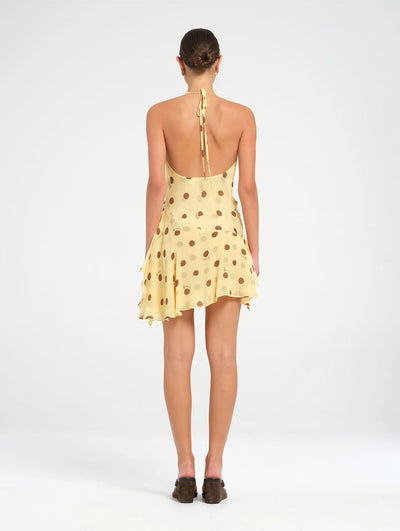 Harlow Polka Halter Dress