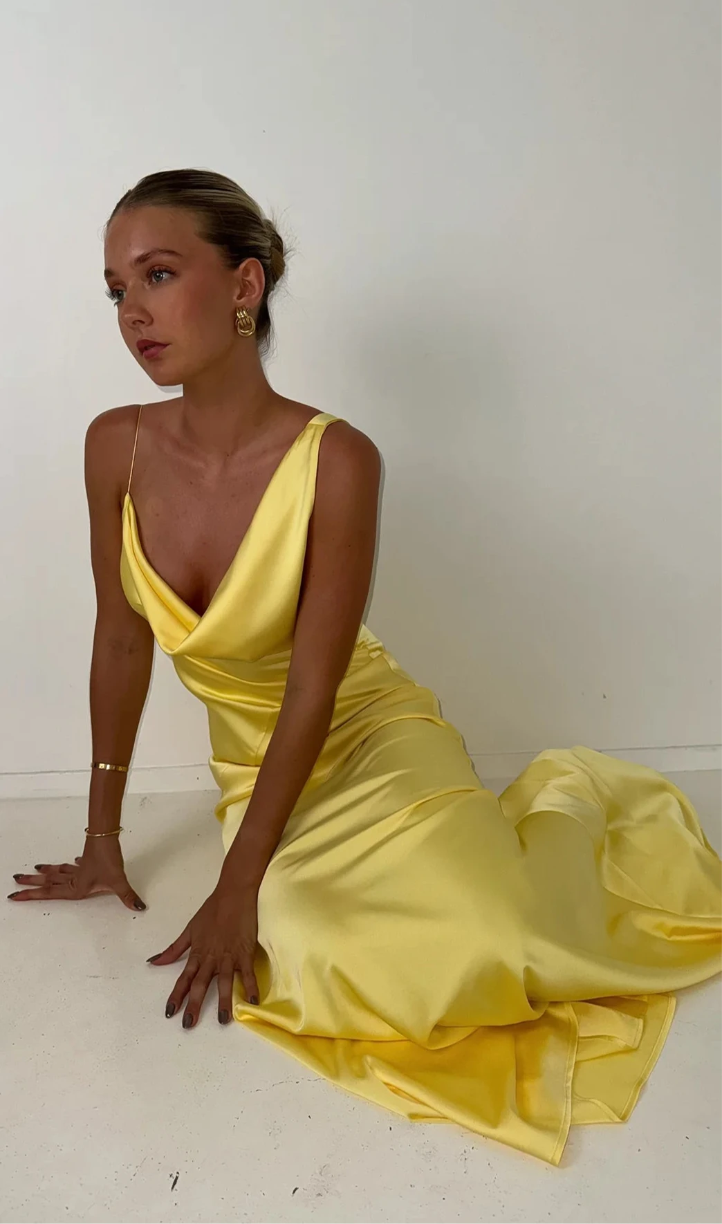 Bianka Gown (Yellow) - First Date Rentals