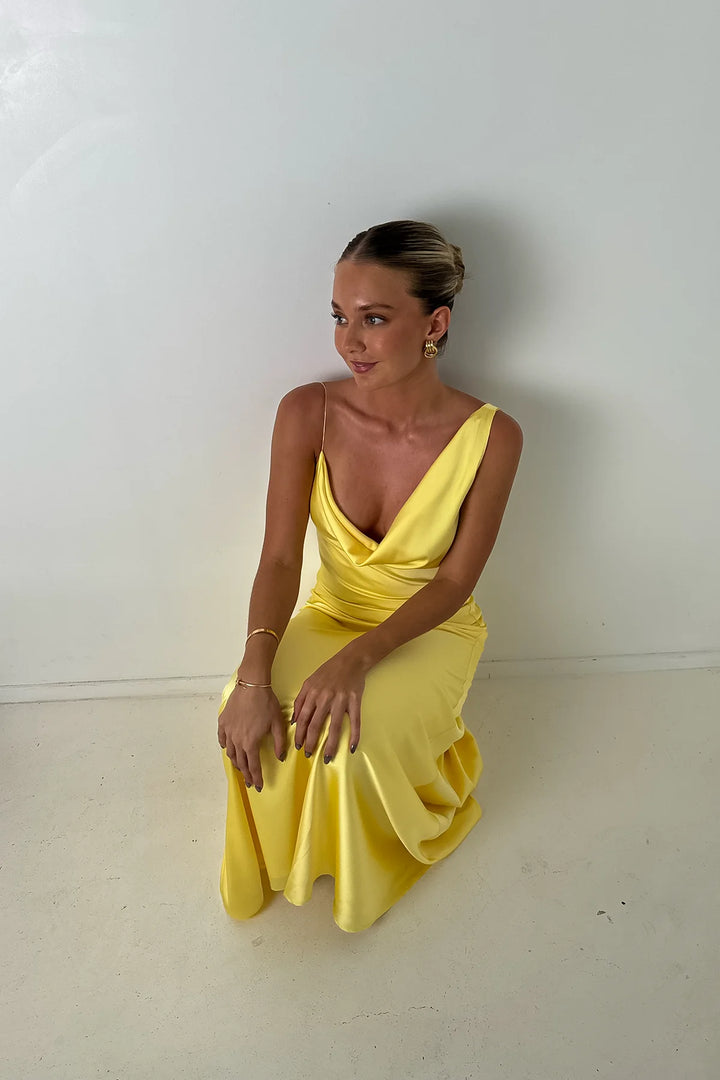 Bianka Gown (Yellow) - First Date Rentals