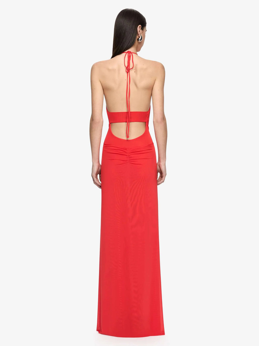 Xanthi V Neck Maxi Dress (Flame)