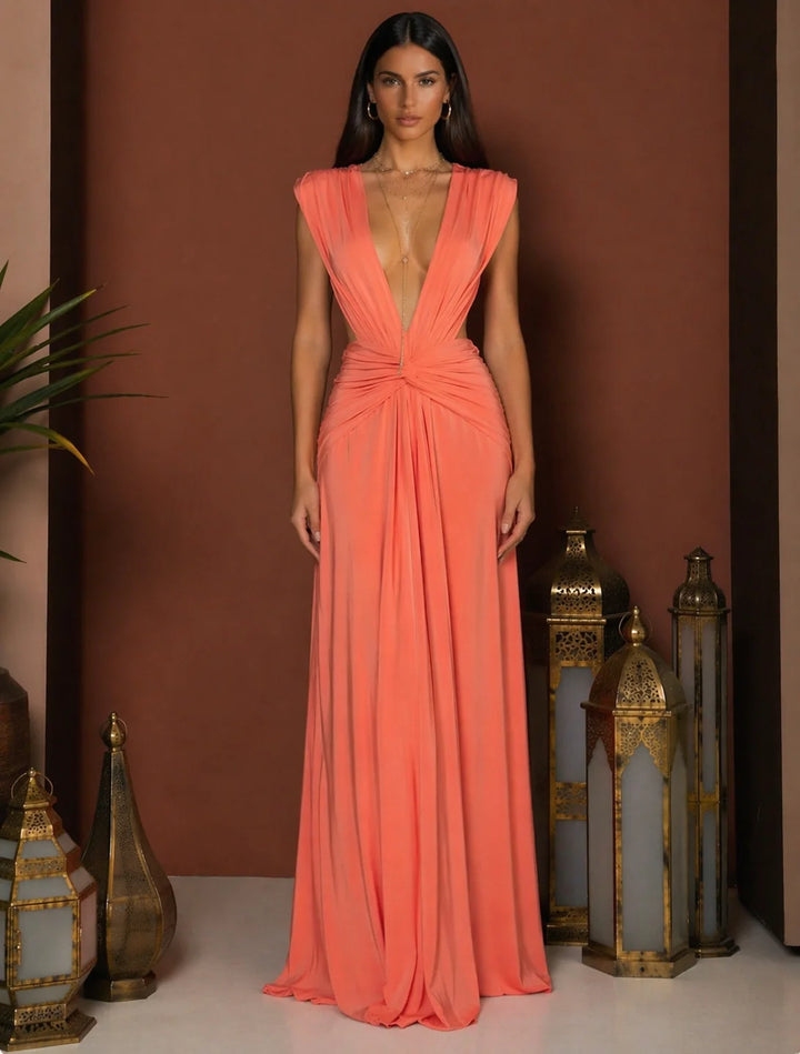 Yasmina Dress (Peach)