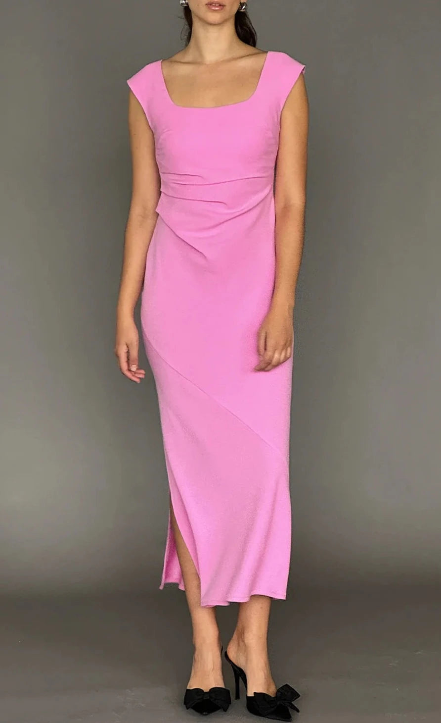 Cameron Dress (Pink) - First Date Rentals