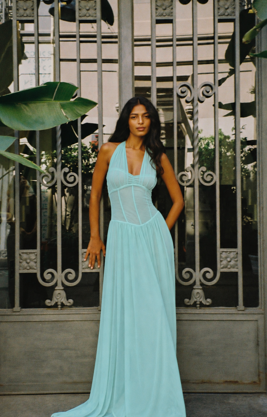 Delilah Dress (Turquoise)