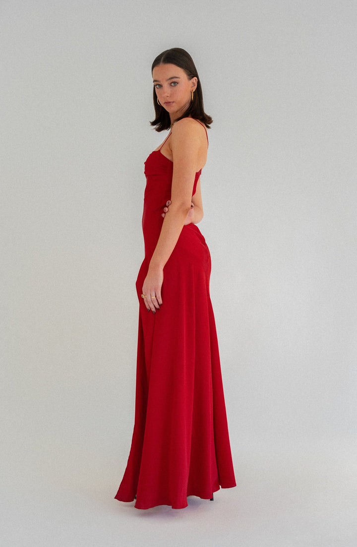 Gaia Gown (Wine) - First Date Rentals