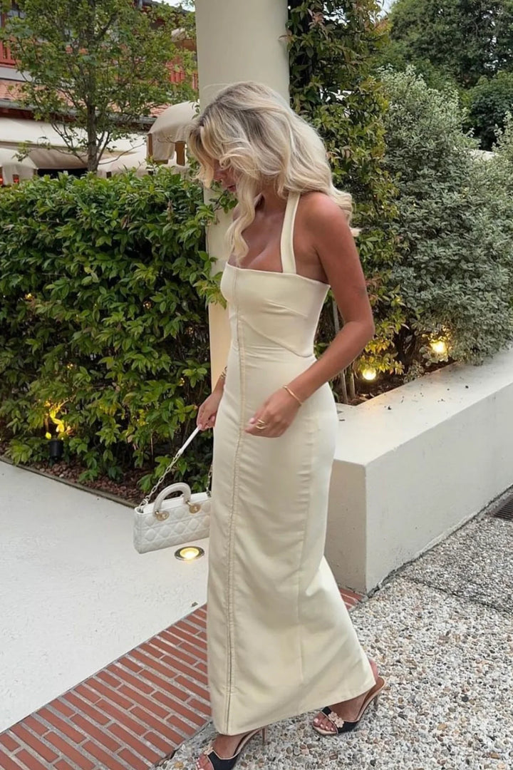 Mia Dress Butter - First Date Rentals