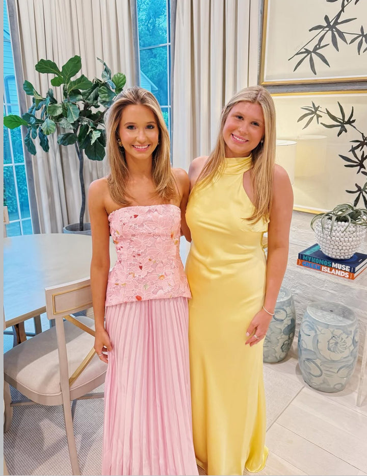 Cascade Pleat Gown - First Date Rentals