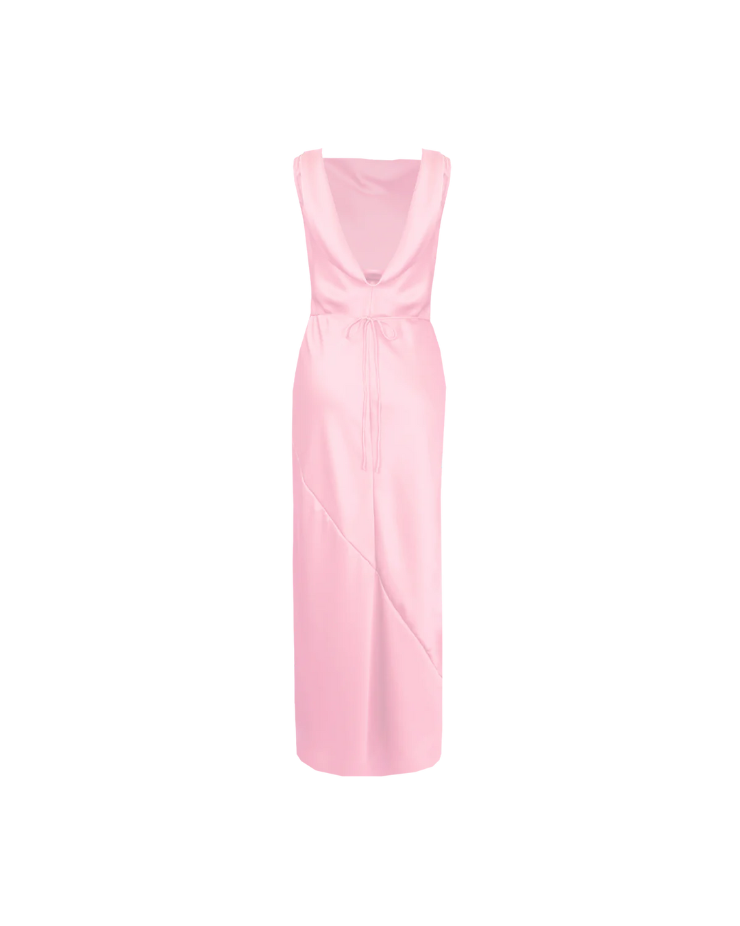 Firebird Cowl Gown (Pink) - First Date Rentals