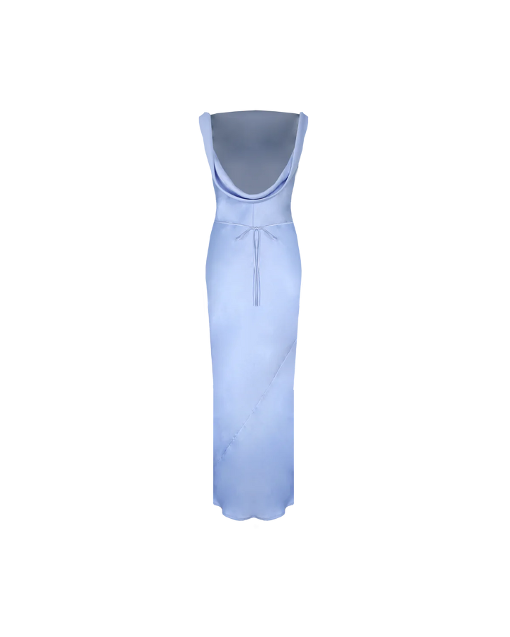 Firebird Cowl Gown (Blue) - First Date Rentals