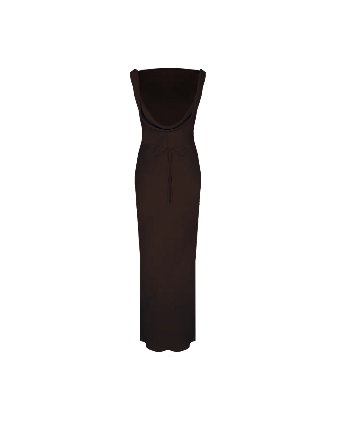 Firebird Cowl Gown (Espresso) - First Date Rentals