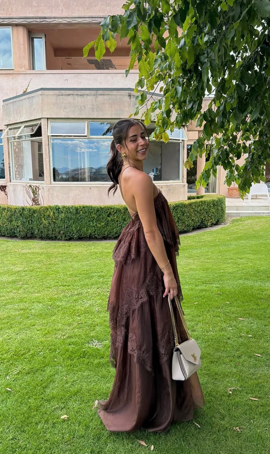 Ophelia Lace Gown (Chocolate)