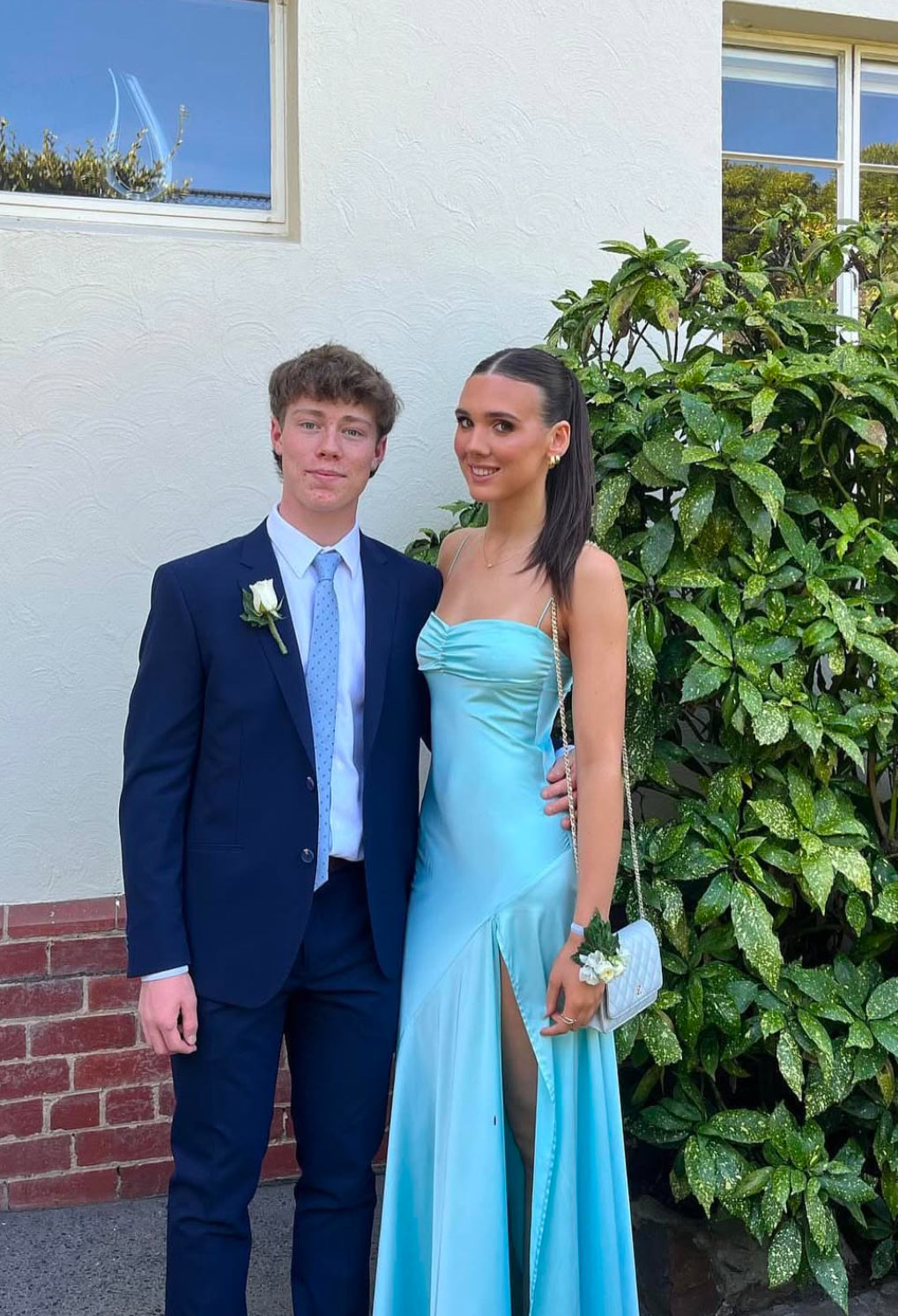 Gaia Gown (Aqua) - First Date Rentals