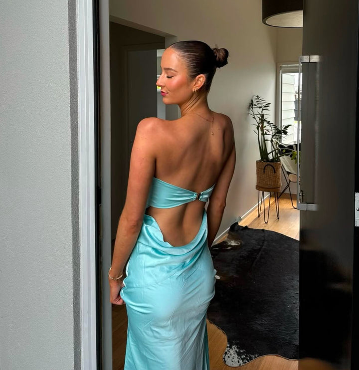 Hugo Gown (Aqua) - First Date Rentals