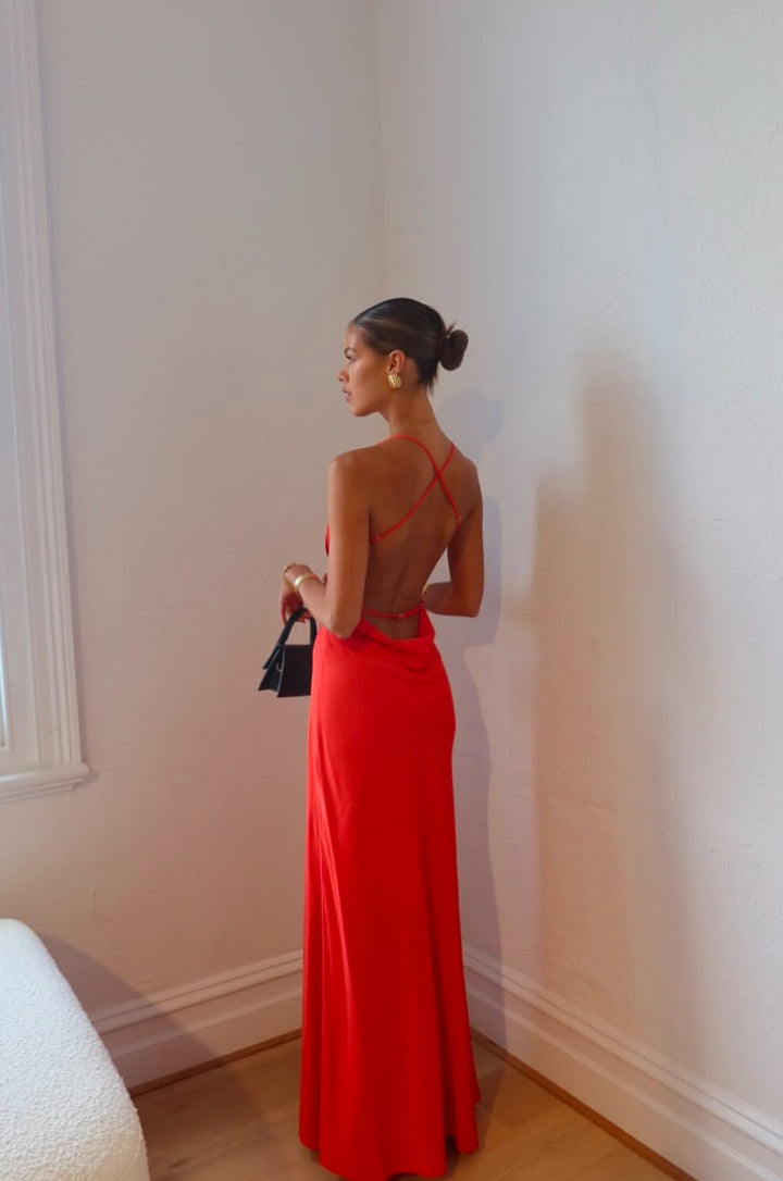 Saturation Point Slip (Red) - First Date Rentals