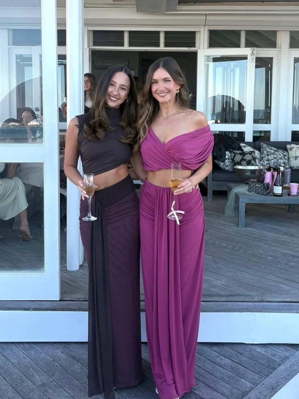 Conni Asym Midi (Aubergine/ Brown)