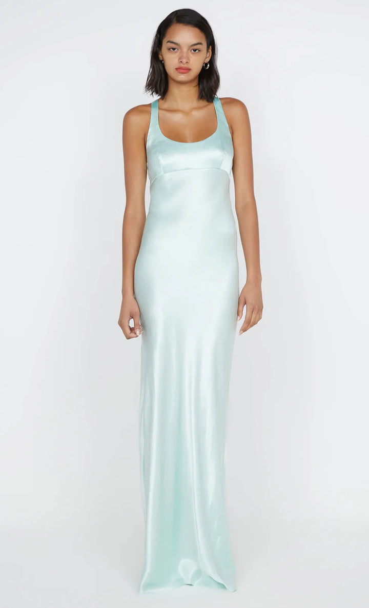 Maxina Crossover Dress (Mint) - First Date Rentals