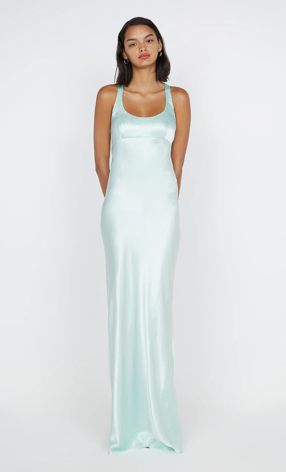 Maxina Crossover Dress (Mint) - First Date Rentals