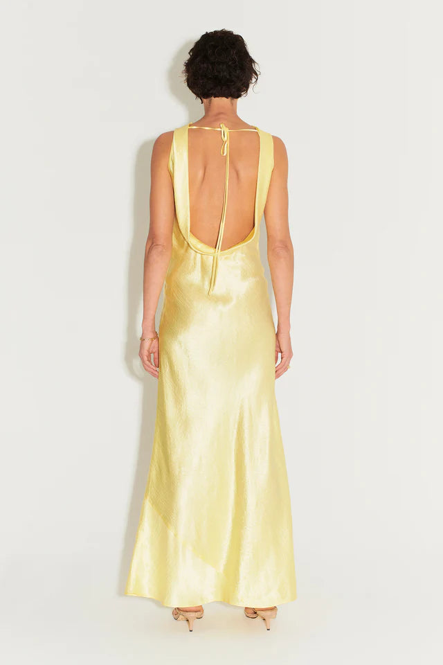 Emmery Dress (Yellow) - First Date Rentals