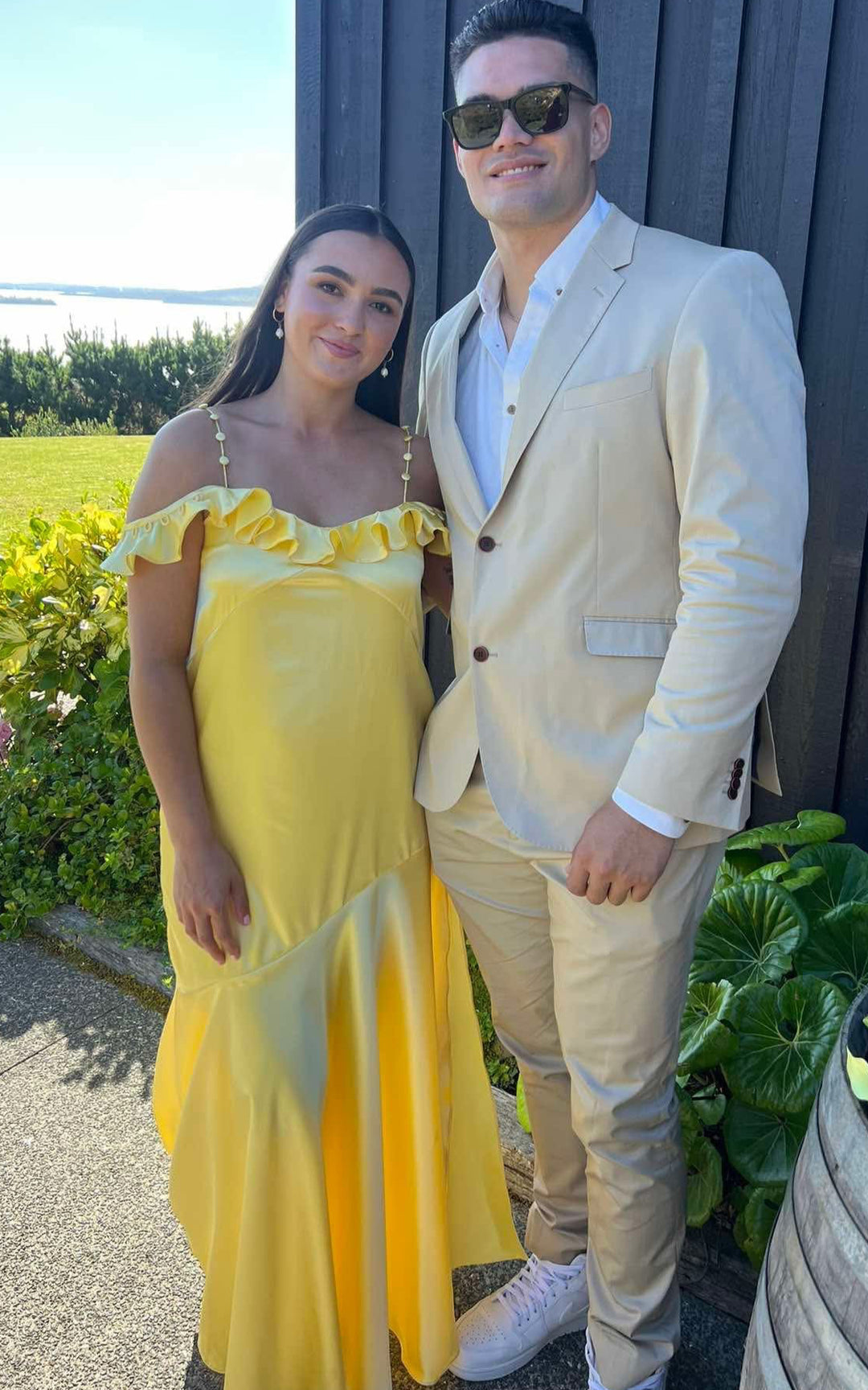 Ruffle Slip (Yellow) - First Date Rentals