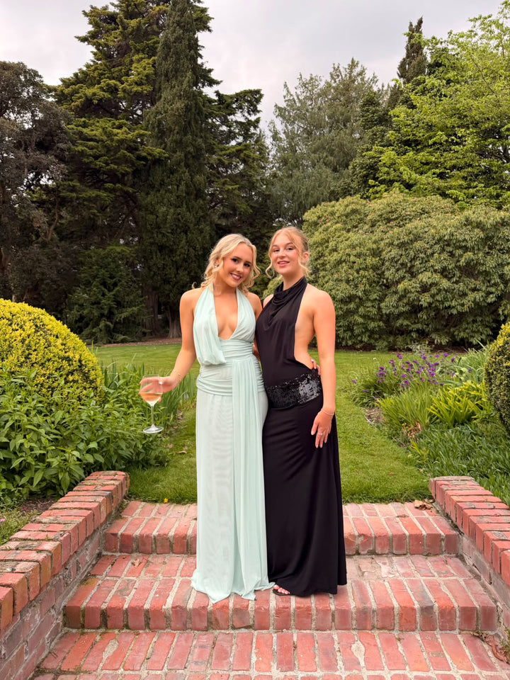 Wren Drape Dress (Spearmint)