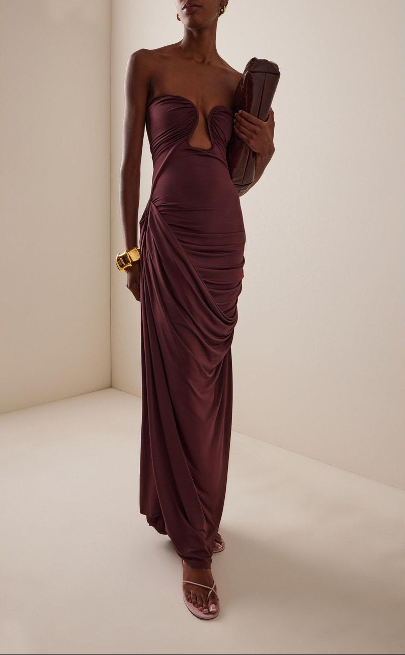 Val Dress (Oxblood)