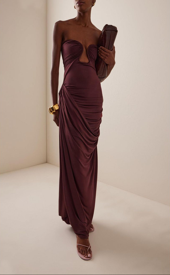 Val Dress (Oxblood)