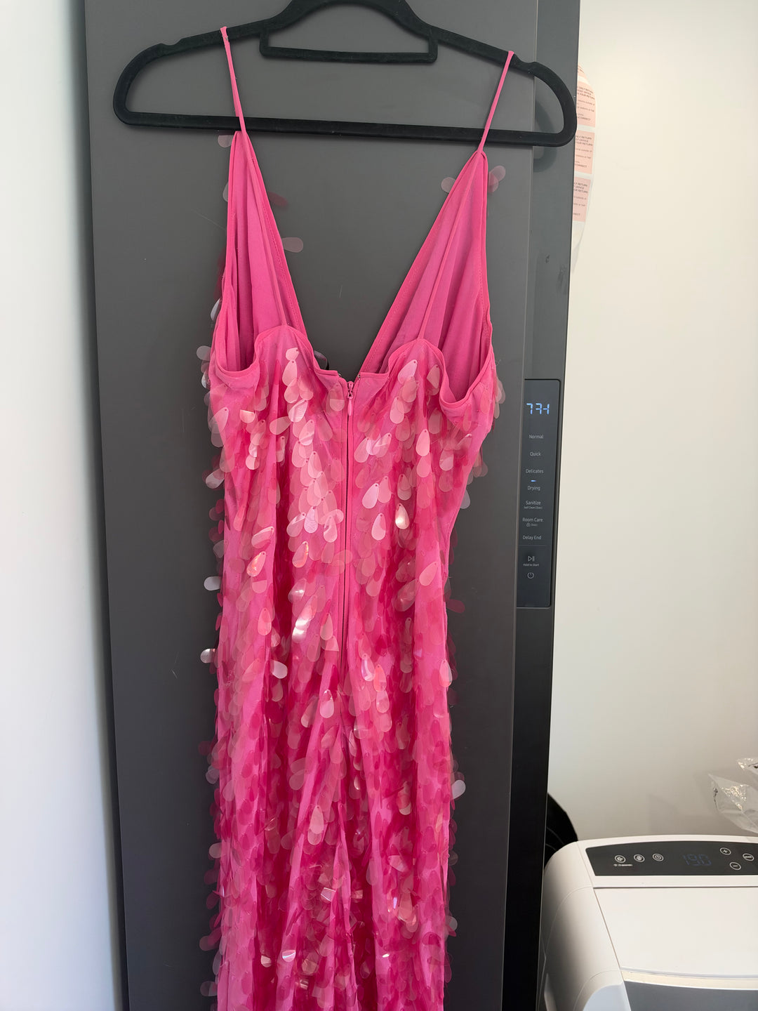 Sapphire Sequin Dress (Fuchsia) FOR SALE