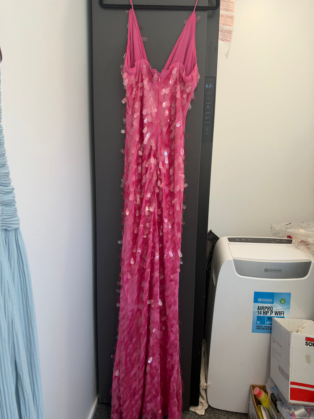 Sapphire Sequin Dress (Fuchsia) FOR SALE