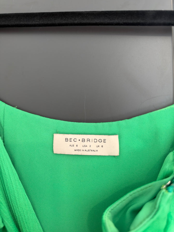 Loren Midi Dress (Emerald) FOR SALE