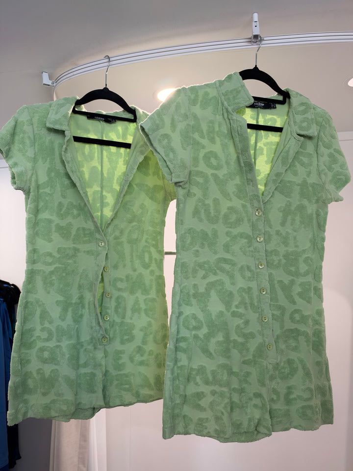 Towelling Playsuit (Pistachio) FOR SALE
