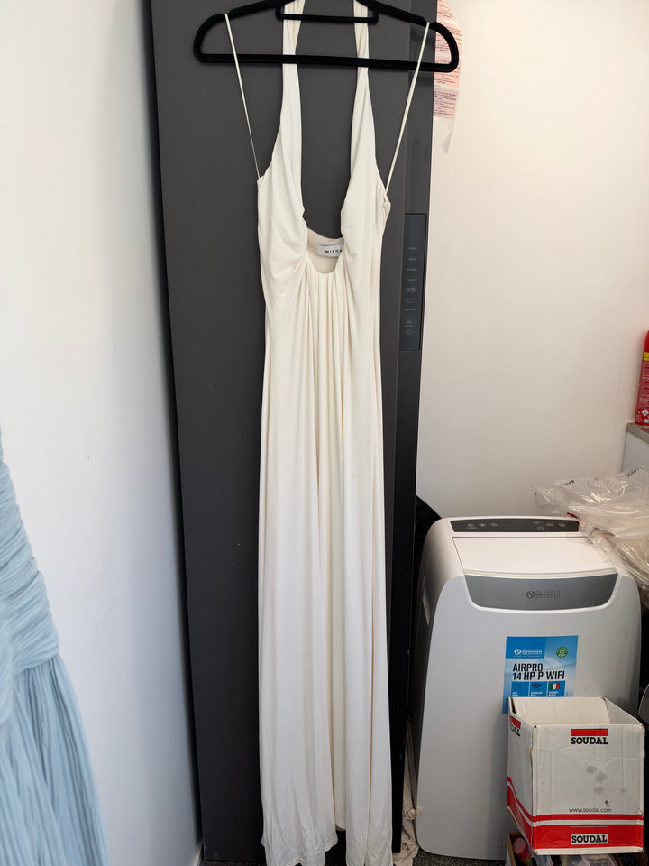 Jennifer Cupro Dress (White) FOR SALE