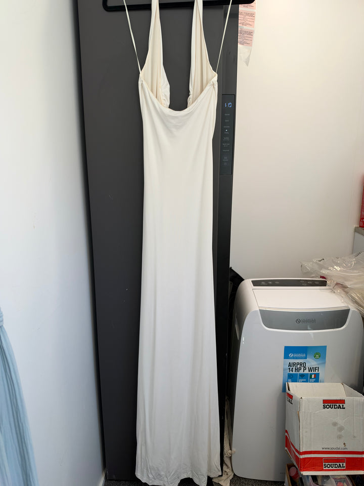 Jennifer Cupro Dress (White) FOR SALE