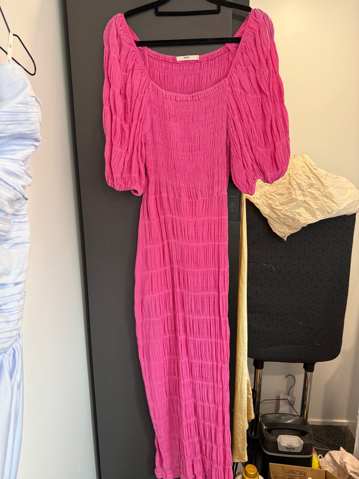 Mirella Puff Sleeve (Hot Pink) FOR SALE