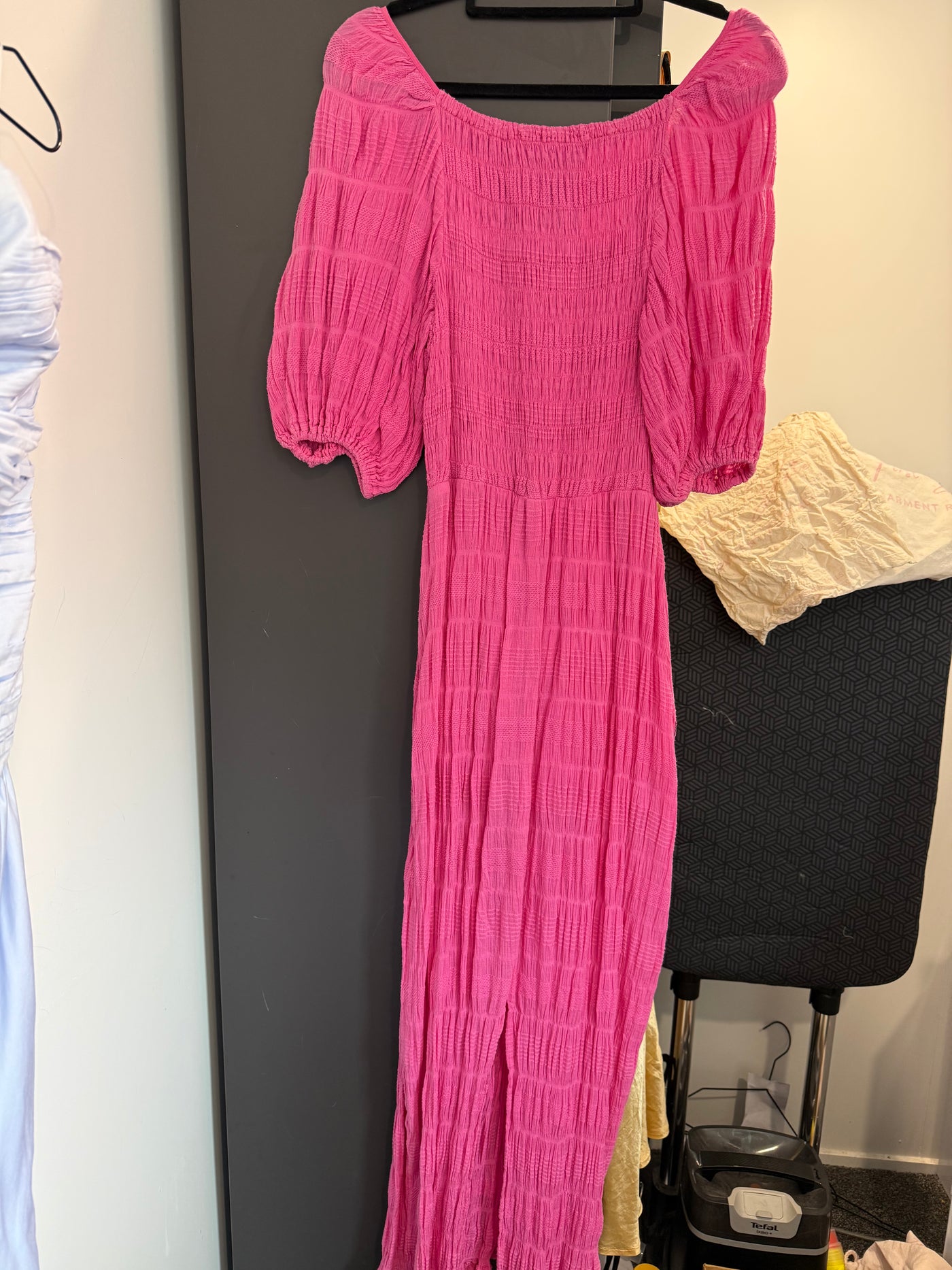 Mirella Puff Sleeve (Hot Pink) FOR SALE