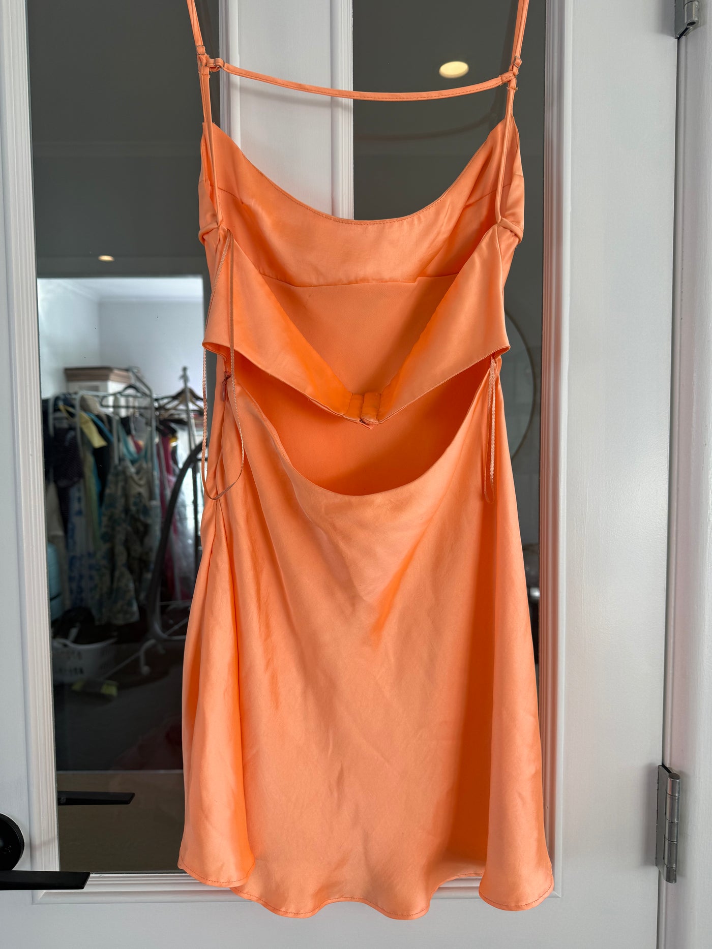 Satin Effect Cut Out Mini (Tangerine) FOR SALE