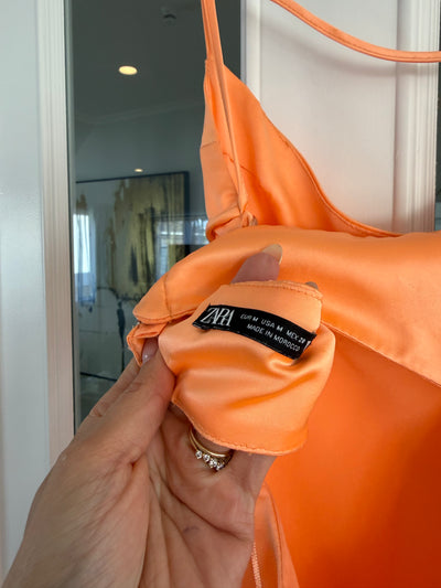 Satin Effect Cut Out Mini (Tangerine) FOR SALE