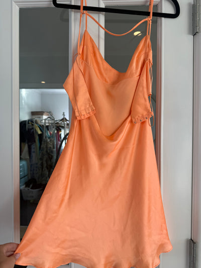 Satin Effect Cut Out Mini (Tangerine) FOR SALE