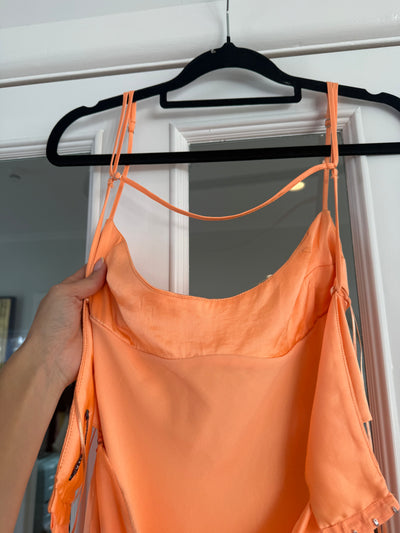 Satin Effect Cut Out Mini (Tangerine) FOR SALE