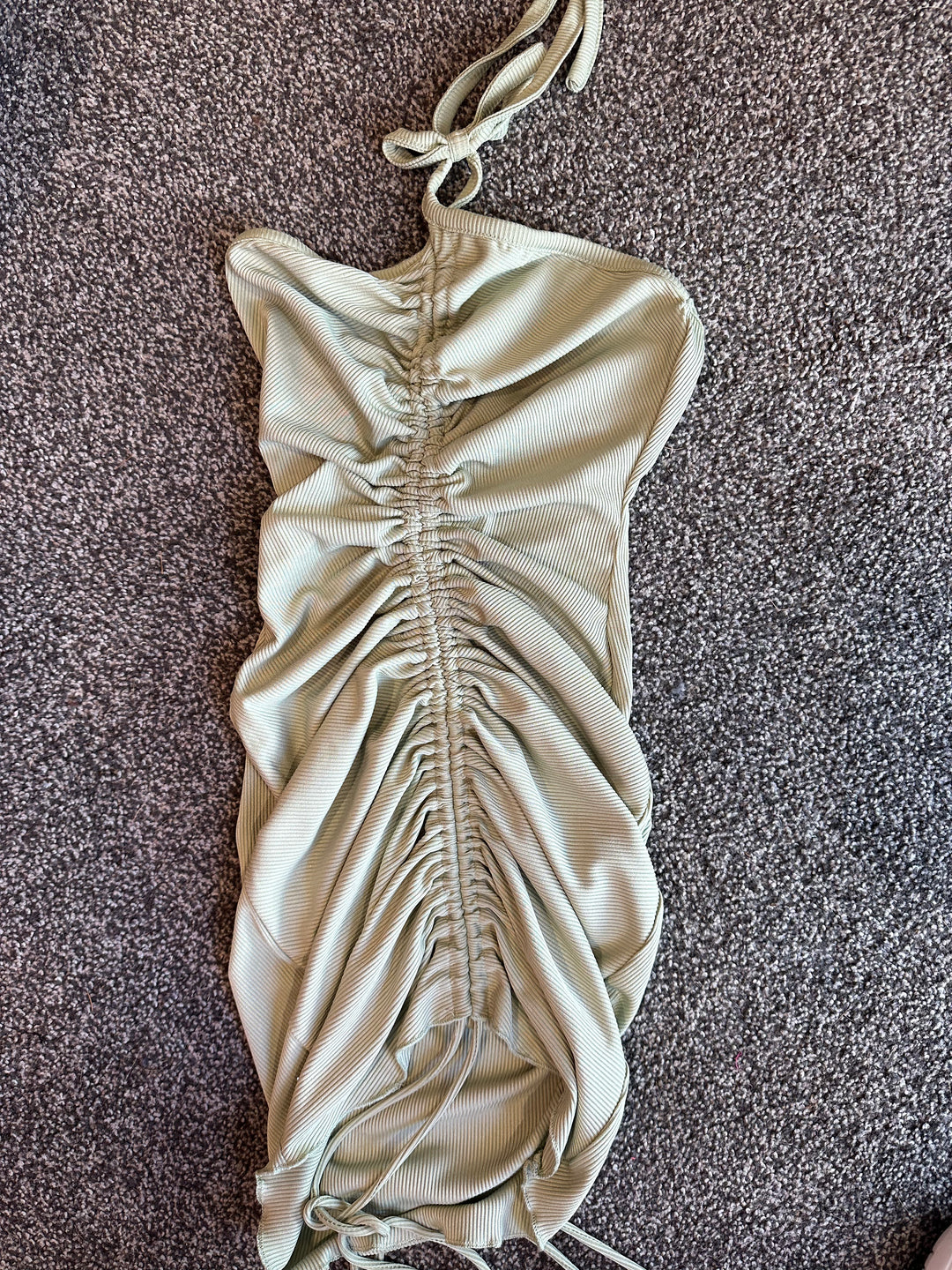 Ruched Halter Dress FOR SALE - First Date Rentals