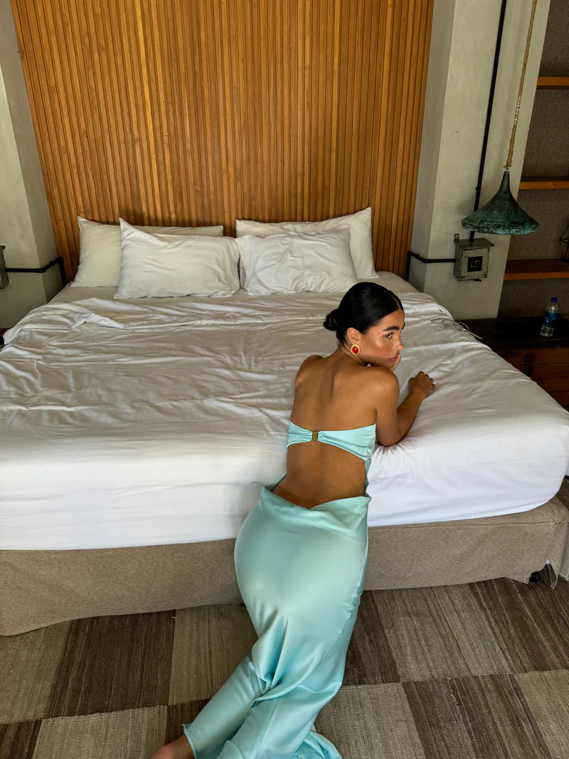 Hugo Gown (Aqua) - First Date Rentals