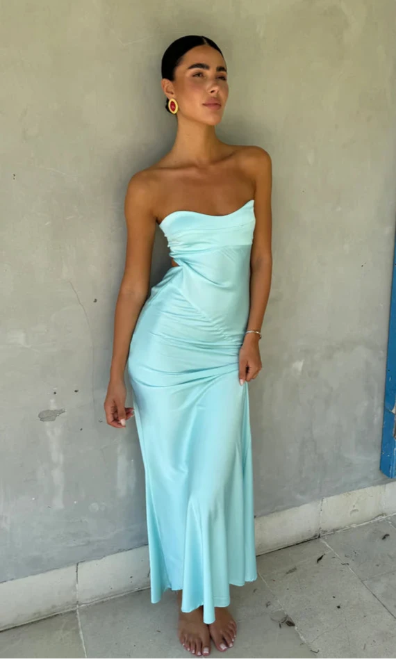 Hugo Gown (Aqua) - First Date Rentals