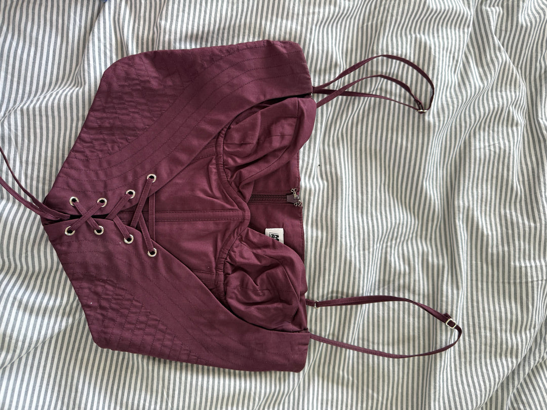 Burgundy Corset FOR SALE - First Date Rentals