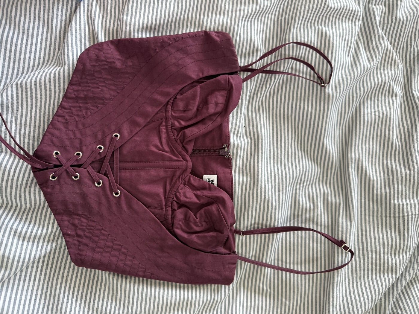 Burgundy Corset FOR SALE