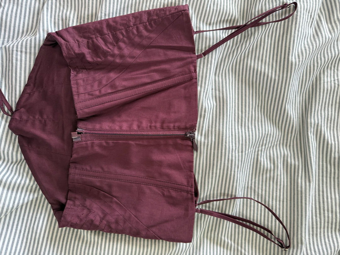 Burgundy Corset FOR SALE - First Date Rentals