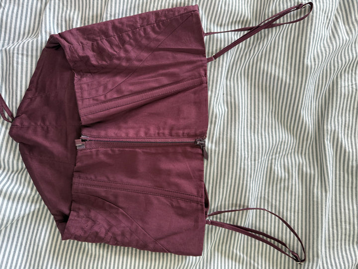 Burgundy Corset FOR SALE - First Date Rentals
