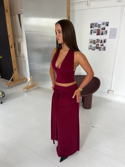 Sofia Set (Burgundy)