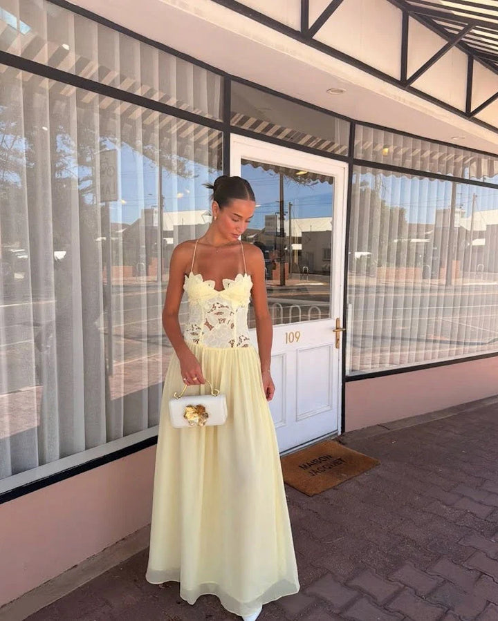 Stephanie Maxi Dress (Butter)