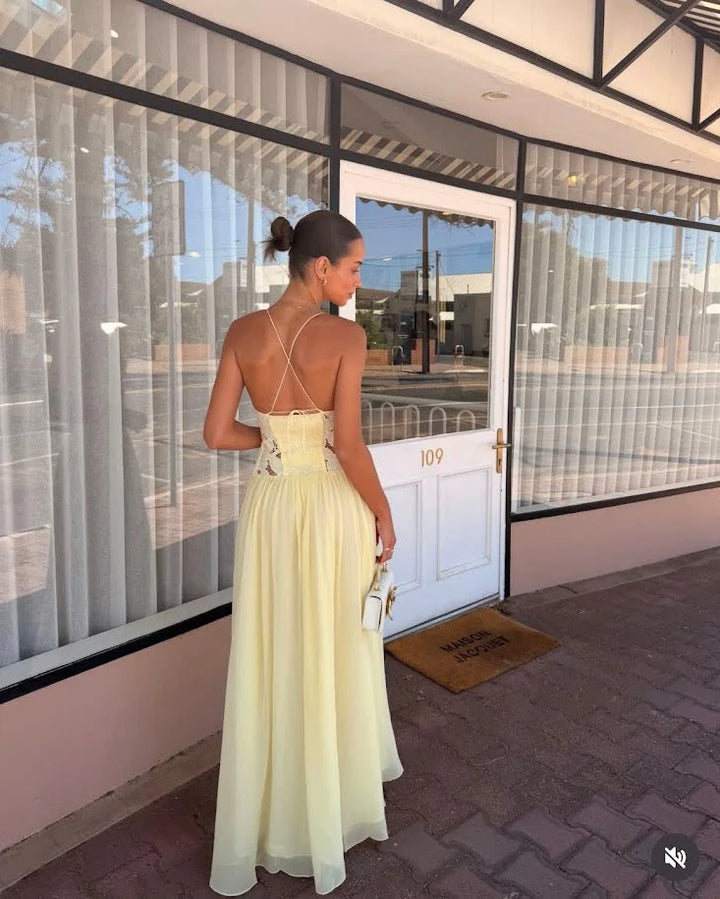 Stephanie Maxi Dress (Butter)