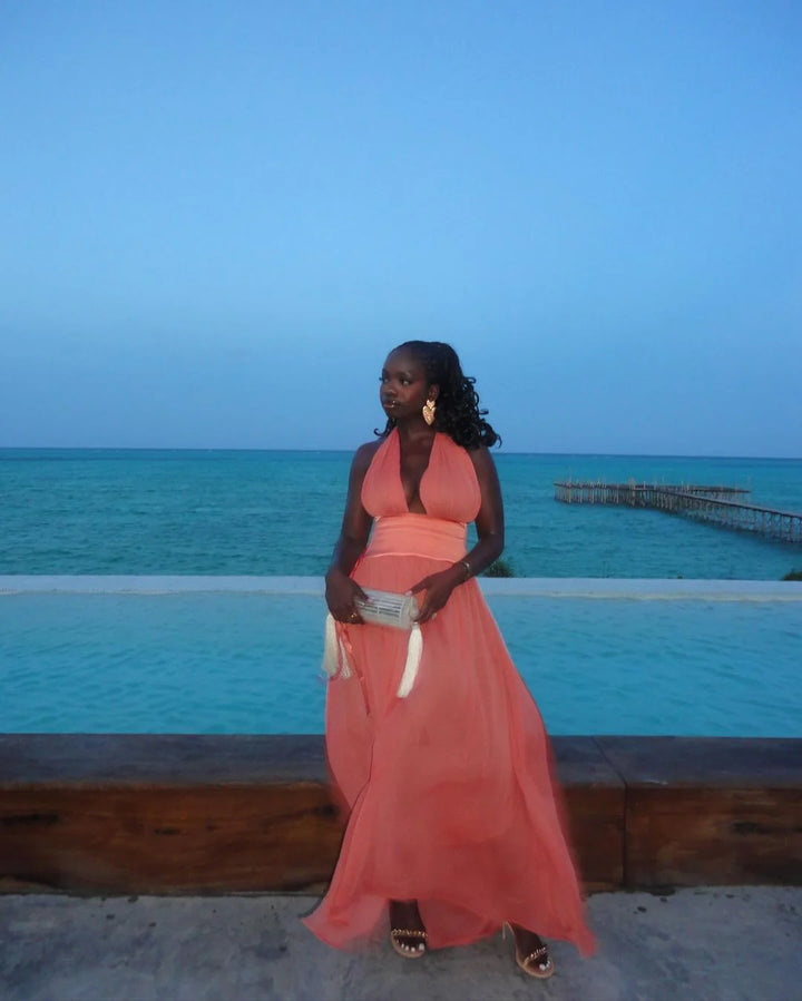Serena Dress (Coral)