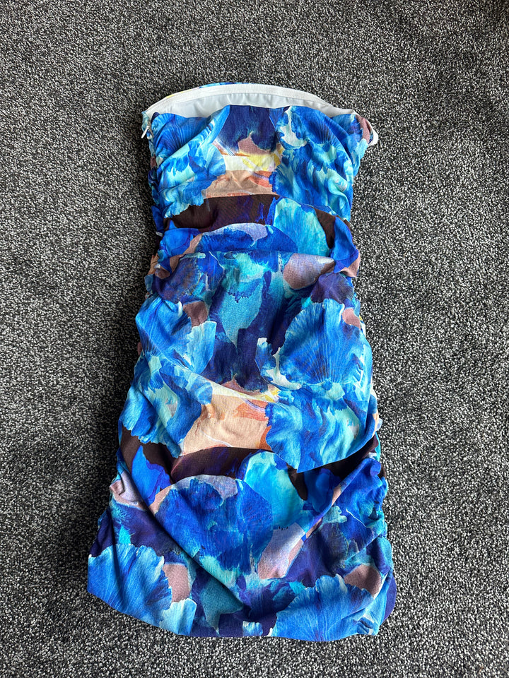 Iris Ruched Strapless Mini FOR SALE - First Date Rentals