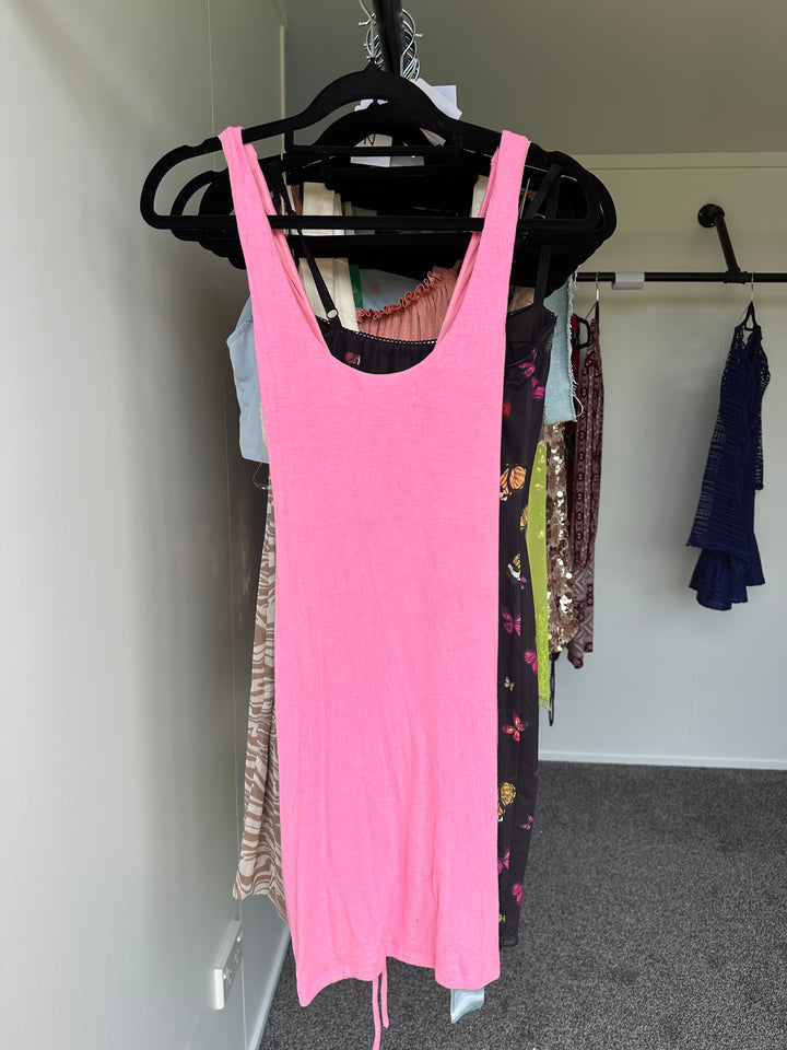 Pink ruched mini FOR SALE - First Date Rentals